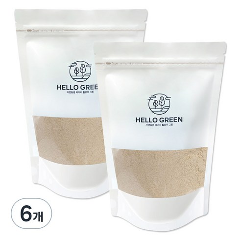 헬로우그린 볶은 미강 가루, 1kg, 6개