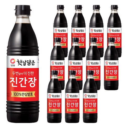햇살담은 두번 달여 더 진한 진간장, 840ml, 12개