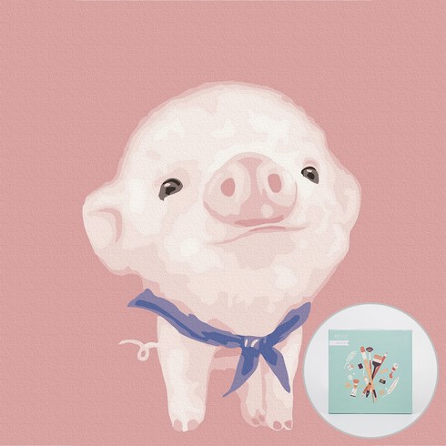아트조이 DIY 명화그리기 20 x 20 cm, 꼬마돼지베이브, 1개