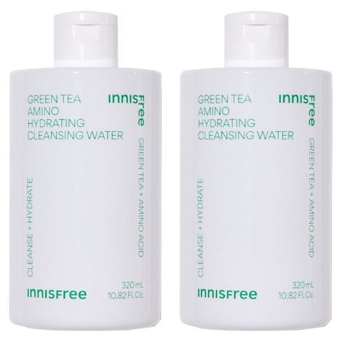 이니스프리 그린티 아미노 수분 클렌징 워터, 320ml, 2개