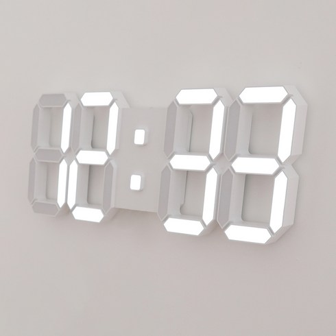 무아스 퓨어 39cm 슬림형 LED 벽시계 L, 화이트