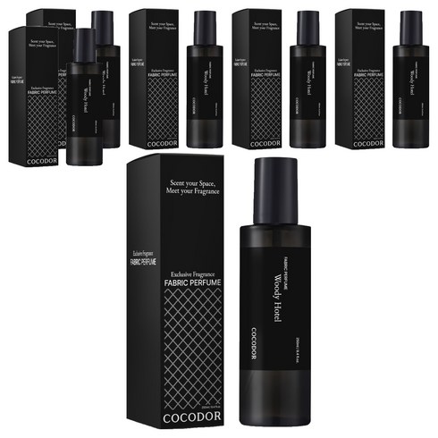 코코도르 퍼퓸 섬유탈취제 우디호텔, 6개, 250ml
