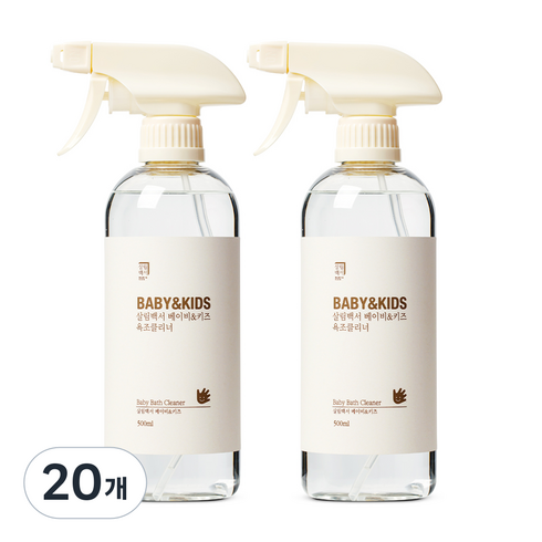 살림백서 베이비 & 키즈 욕조클리너, 500ml, 20개