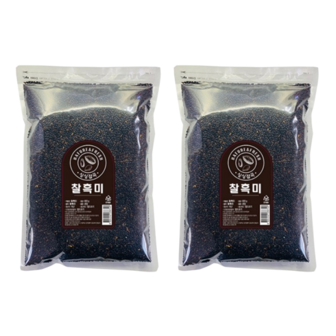 싱싱잡곡 찰흑미, 800g, 2개