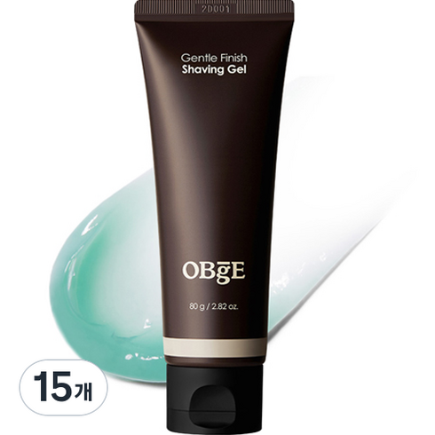 OBge 젠틀 피니쉬 쉐이빙젤, 80g, 15개
