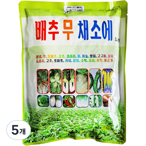 유일 배추 무 채소에 입제 살포제, 1kg, 5개