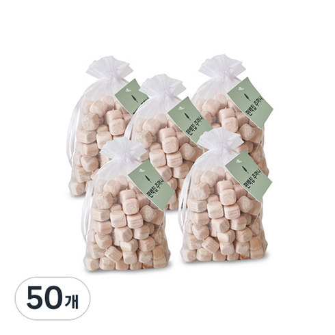 친환경편백아트 편백칩 방향 주머니 중, 100g, 50개