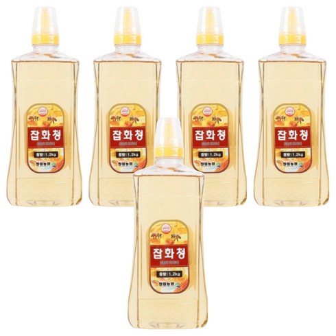 청림식품 소울백서 잡화청 사양벌꿀 요리 카페 가정용, 1.2kg, 5개