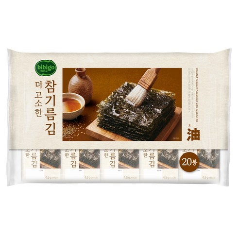비비고 더 고소한 참기름김, 90g, 1개