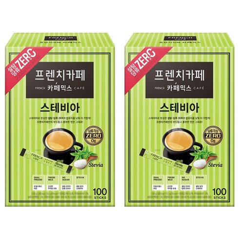 프렌치카페 카페믹스 스테비아, 10.3g, 100개입, 2개