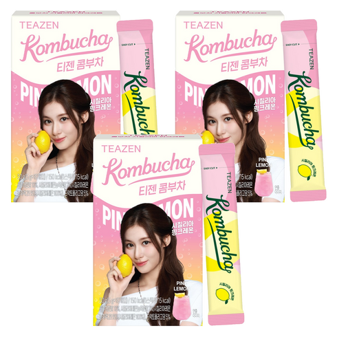티젠 콤부차 시칠리아 핑크레몬, 5g, 10개입, 3개