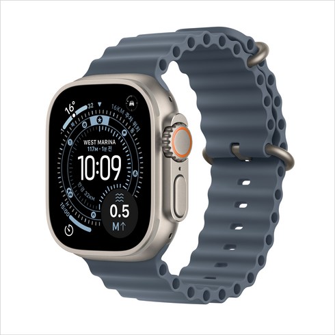 Apple 2025 애플워치 Ultra 3 오션밴드, 내추럴, 49mm, GPS+Cellular