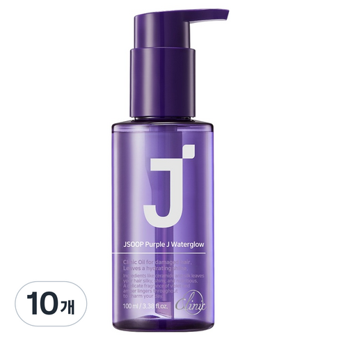 제이숲 퍼플제이 워터글로우 단백질 헤어 에센스, 100ml, 10개