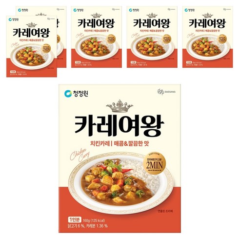 카레여왕 치킨카레, 160g, 6개