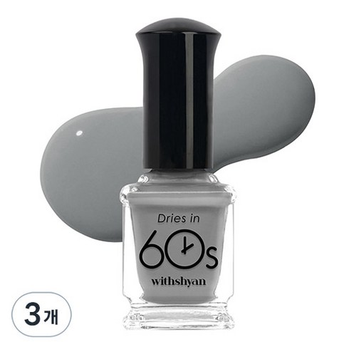 위드샨 60초 매니큐어, M23이브닝섀도우, 9ml, 3개