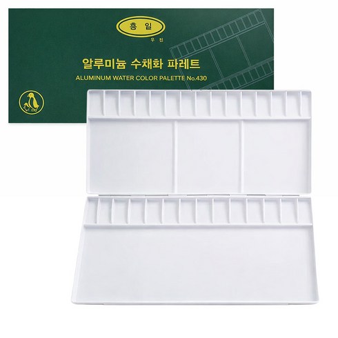 흥일 수채화파레트 AL430, 혼합 색상, 30칸, 1개