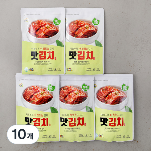 일미 맛김치, 200g, 10개