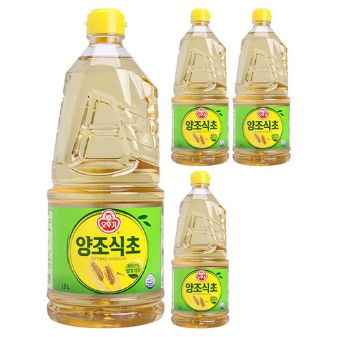 오뚜기 양조 식초, 1.5L, 4개