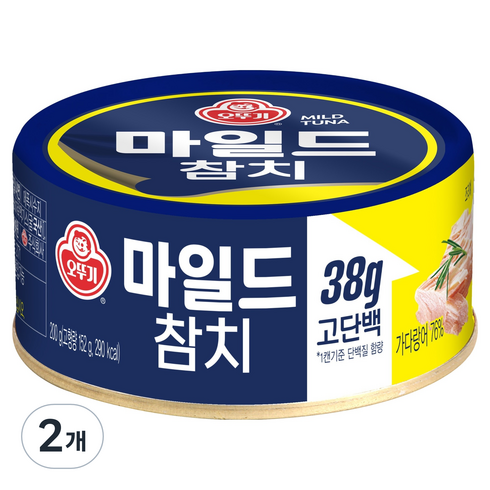 오뚜기 참치 마일드, 200g, 2개