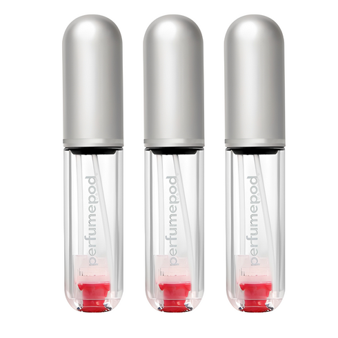 트라발로 퍼퓸팟 퓨어 펌핑식 충전 휴대용 향수공병 5ml, 실버, 3개