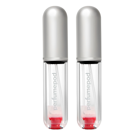 트라발로 퍼퓸팟 퓨어 펌핑식 충전 휴대용 향수공병 5ml, 실버, 2개