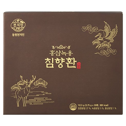 천지인 홍삼녹용 침향환, 112.5g, 1개