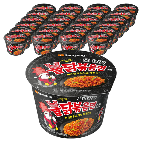 불닭볶음면 큰컵 105g, 25개