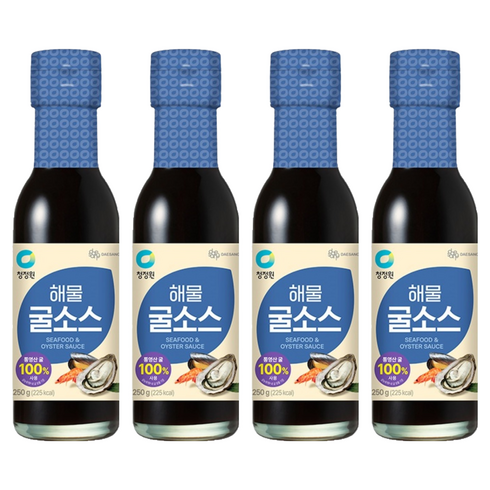 청정원 해물굴소스 고소한맛, 250g, 4개