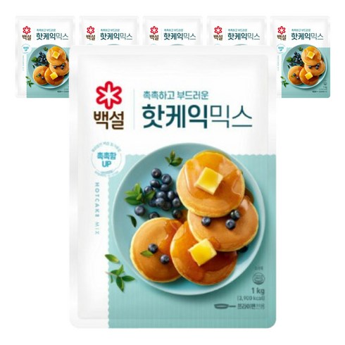 백설 핫케익믹스, 1kg, 6개