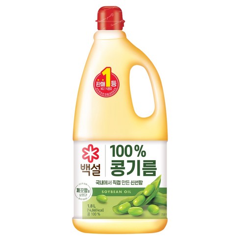 백설 콩기름, 1.8L, 1개