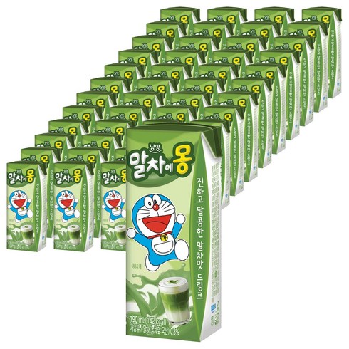 남양유업 말차에몽 우유, 190ml, 48개