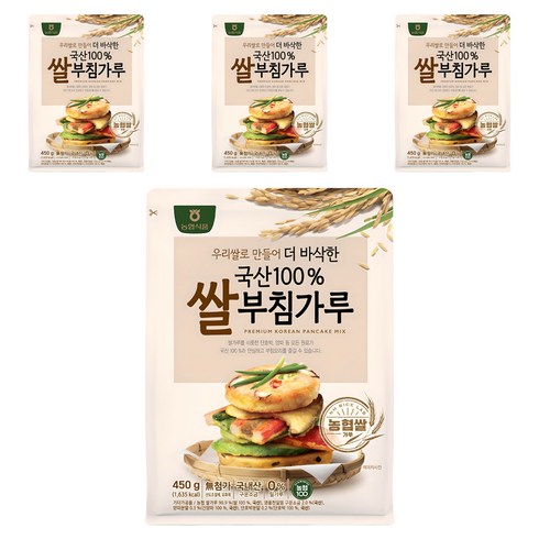 농협식품 쌀부침가루, 450g, 4개