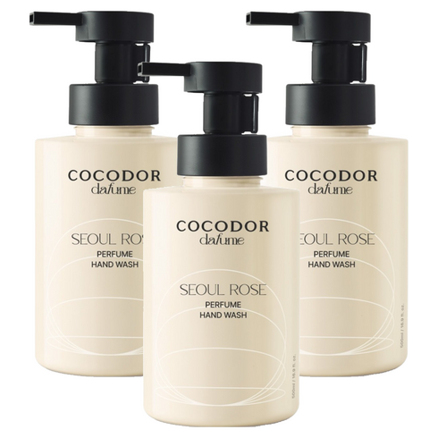 코코도르 퍼퓸 핸드워시 로즈틴트, 500ml, 3개