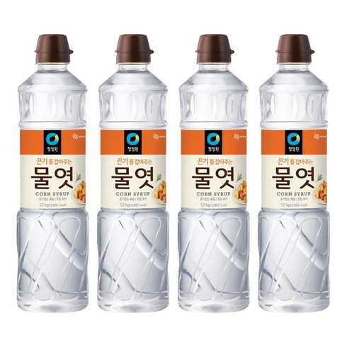 청정원 물엿, 1.2kg, 4개