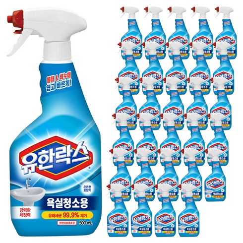 유한락스 욕실청소용 세정제, 500ml, 30개