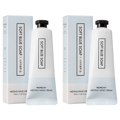 멈칫 멜팅 핸드크림 소프트블루 솝, 50ml, 2개