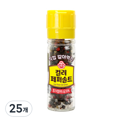 오뚜기 직접 갈아먹는 컬러페퍼솔트, 70g, 25개
