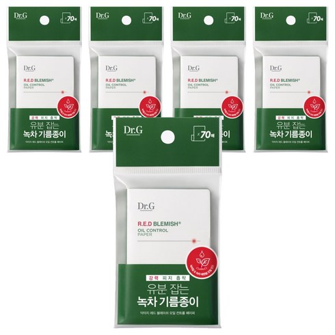 닥터지 레드 블레미쉬 오일 컨트롤 페이퍼, 70개입, 5개