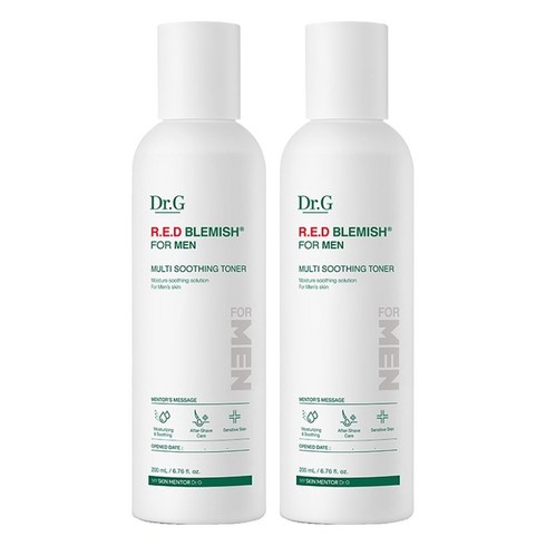 닥터지 레드 블레미쉬 포 맨 멀티 수딩 토너, 200ml, 2개