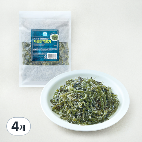 주일상사 맛있는 간편한 자른미역줄기, 1kg, 4개