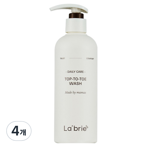 베베쿡 라브리에 탑투토워시, 4개, 300ml
