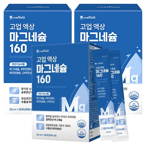 서울대위바이옴 고업 액상 마그네슘 160 30p, 600ml, 3개
