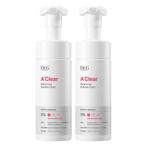 닥터지 에이클리어 밸런싱 버블 폼, 150ml, 2개
