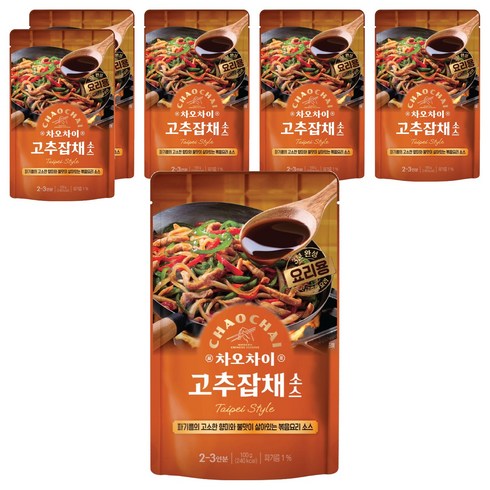 차오차이 고추잡채 소스, 100g, 6개