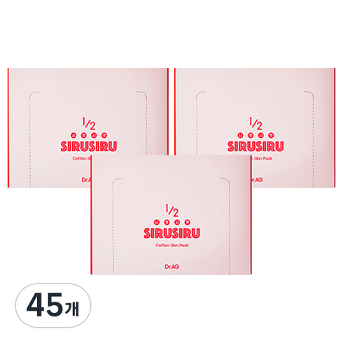 닥터에이지 1/2 시루시루 코튼 스킨팩 화장솜, 120매입, 45개