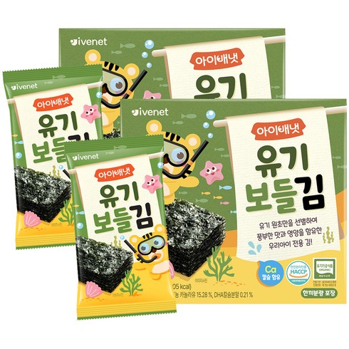 아이배냇 유기농 보들김 2g, 김맛, 20g, 2개