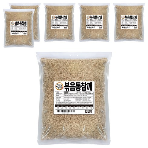 복이네먹거리 볶음통참깨, 500g, 6개