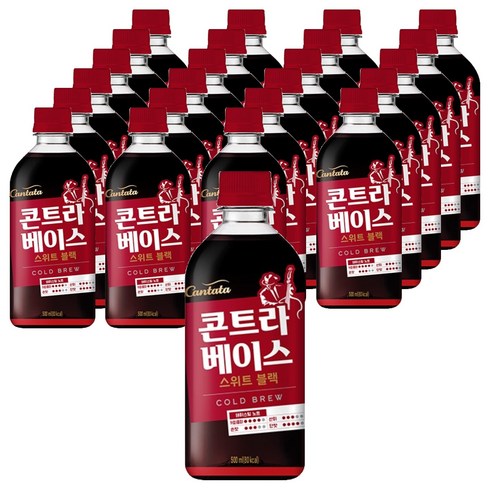 칸타타콘트라베이스 스위트블랙 콜드브루, 500ml, 24개