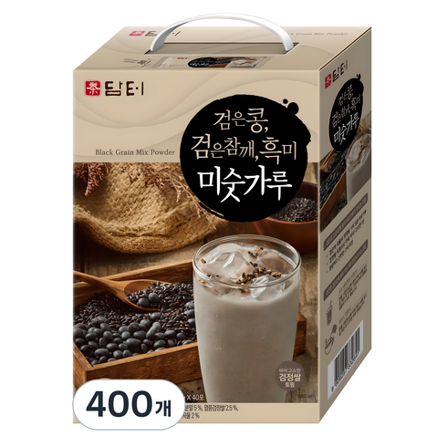 담터 검은콩 검은참깨 흑미 미숫가루, 20g, 400개
