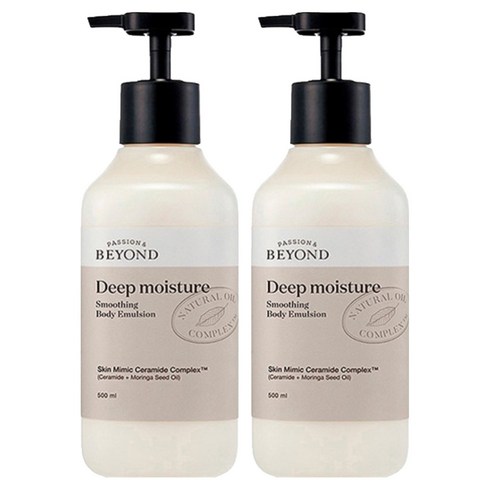 비욘드 딥 모이스처 스무딩 바디 에멀전 바디로션, 2개, 500ml